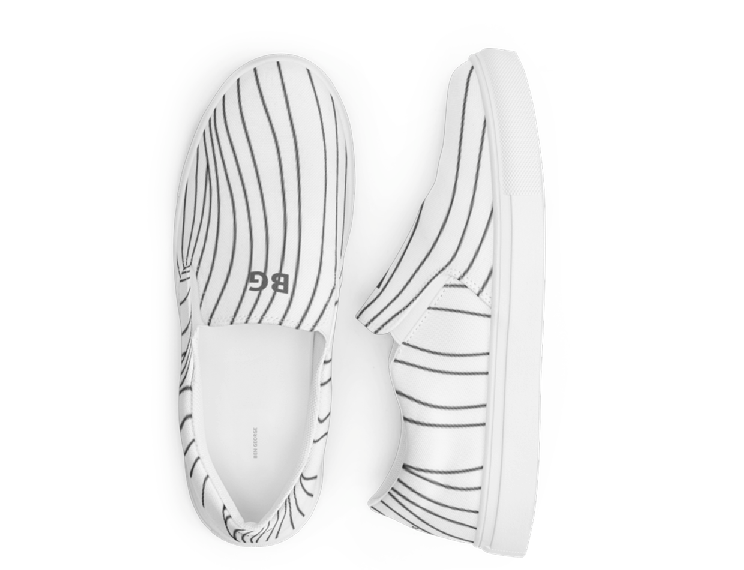 Men’s slip-on canvas shoes - Wavy
