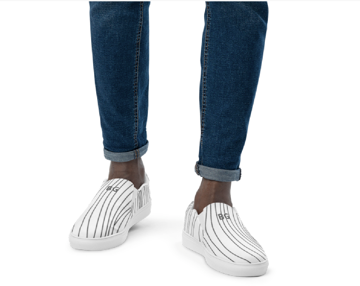 Men’s slip-on canvas shoes - Wavy