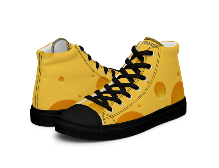 Women’s high top canvas shoes - Dreamsicle