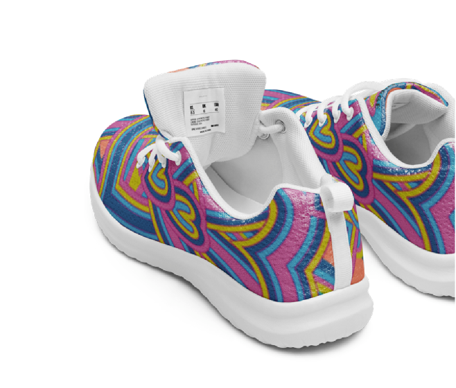 Women’s athletic shoes - Psychedelic Love