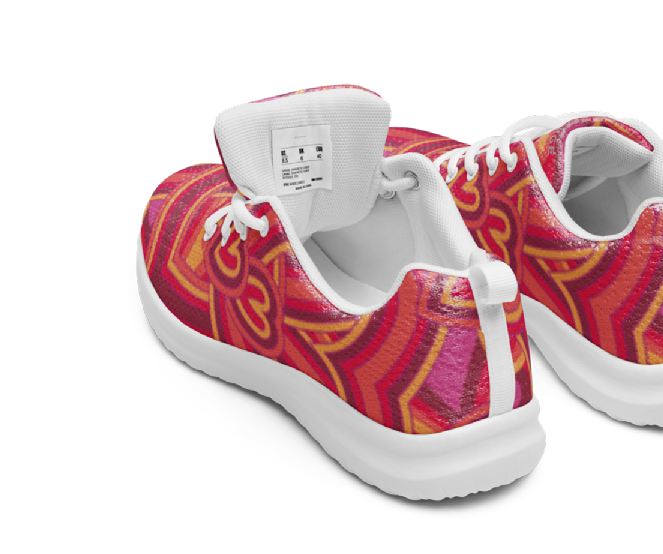 Women’s athletic shoes - Psychedelic Love (Limited Edition)
