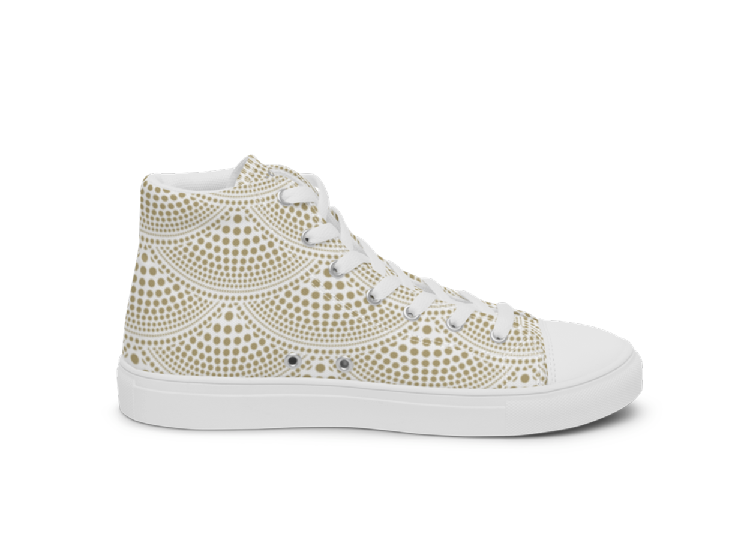 Women’s high top canvas shoes - Kasbah
