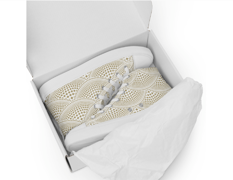 Women’s high top canvas shoes - Kasbah