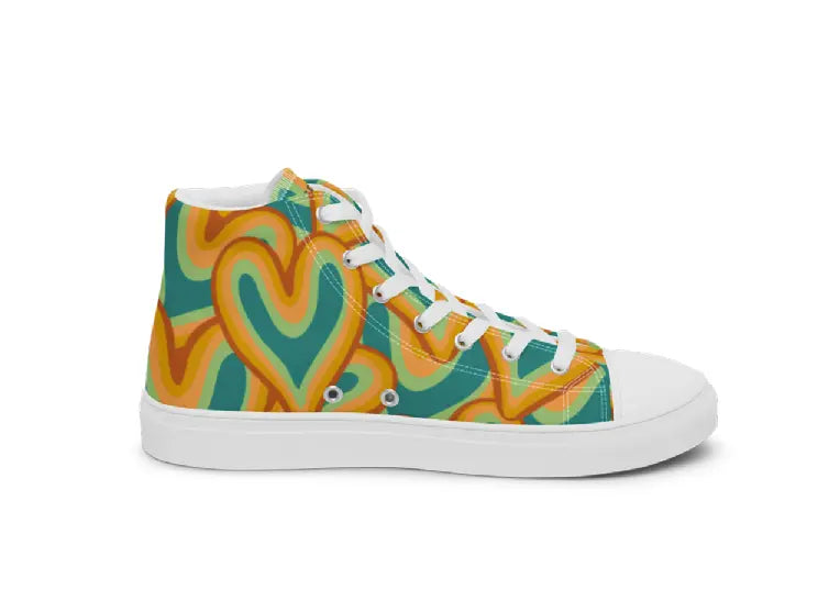 Women’s High Top Canvas Shoes - 70's Love Ben George