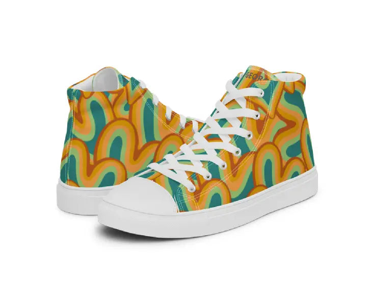 Women’s High Top Canvas Shoes - 70's Love Ben George