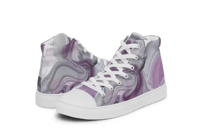 Women’s High Top Canvas Shoes - Purple Haze II Ben George