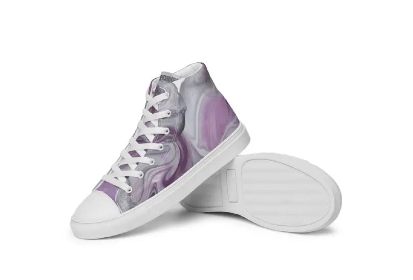 Women’s High Top Canvas Shoes - Purple Haze II Ben George