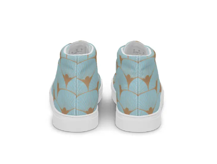 Women’s High Top Canvas Shoes - Blue Kasbah Ben George