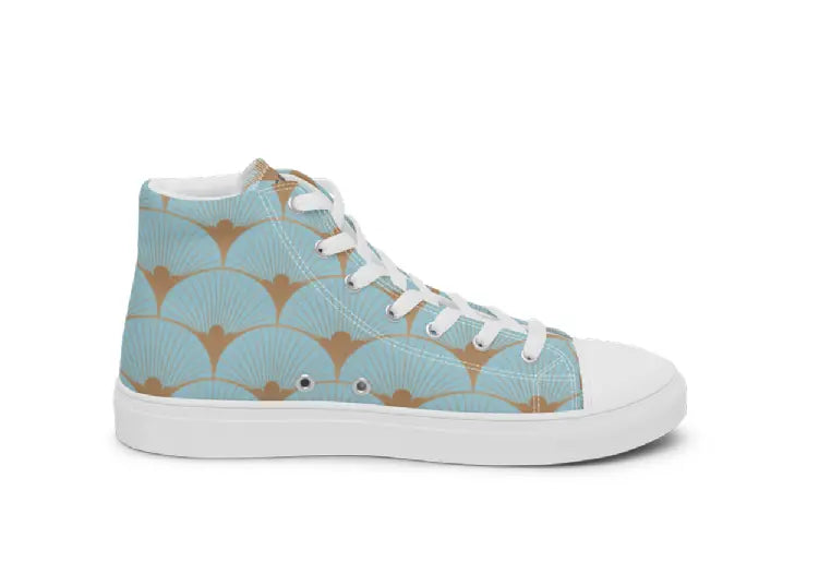 Women’s High Top Canvas Shoes - Blue Kasbah Ben George