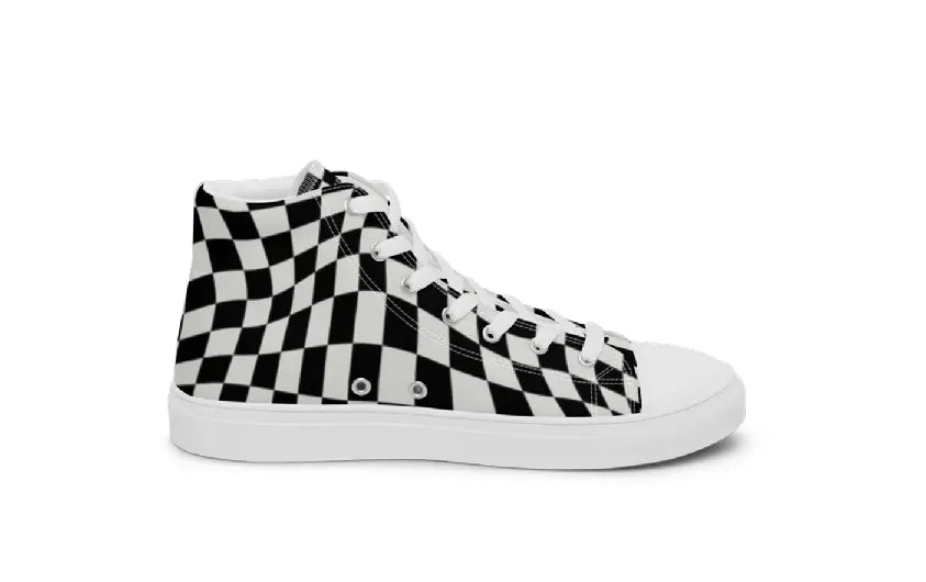Women’s high top canvas shoes - Checker Ben George