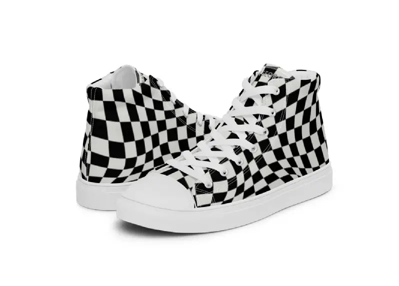 Women’s high top canvas shoes - Checker Ben George