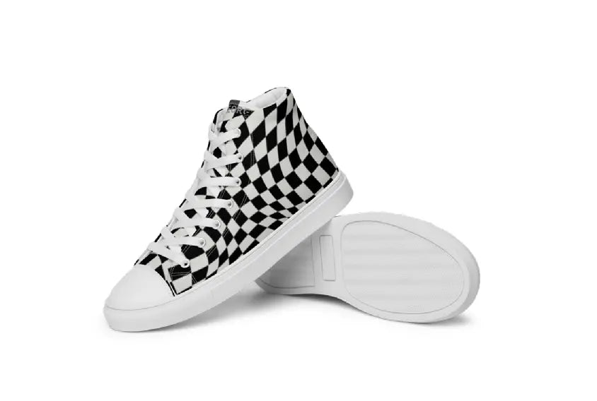 Women’s high top canvas shoes - Checker Ben George