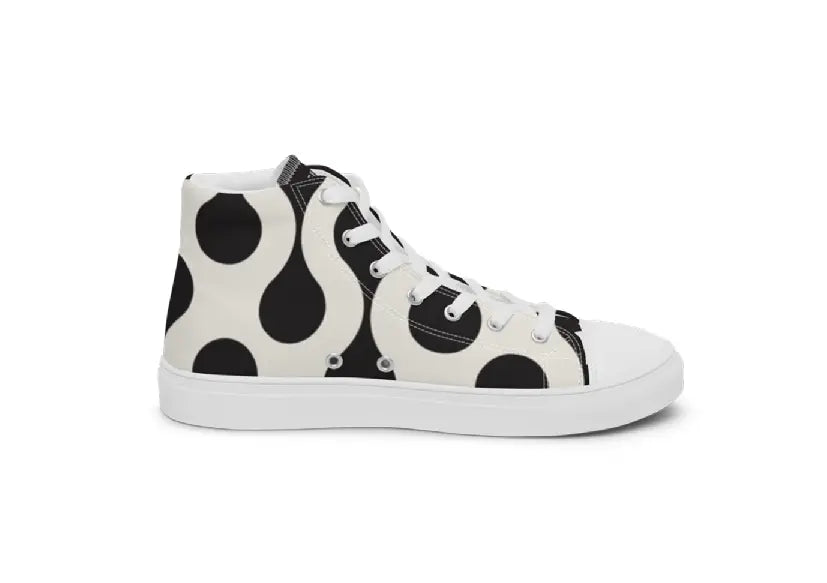 Women’s High Top Canvas Shoes - Blackdrop Ben George