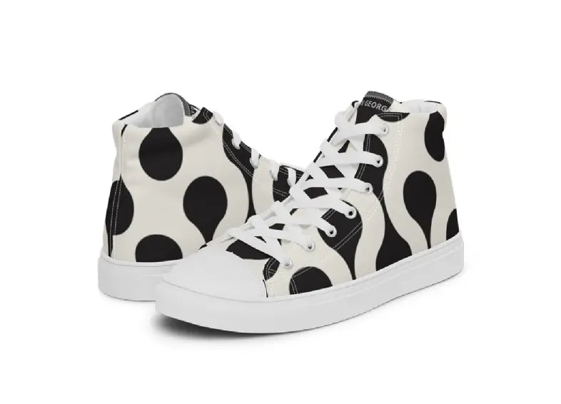 Women’s High Top Canvas Shoes - Blackdrop Ben George