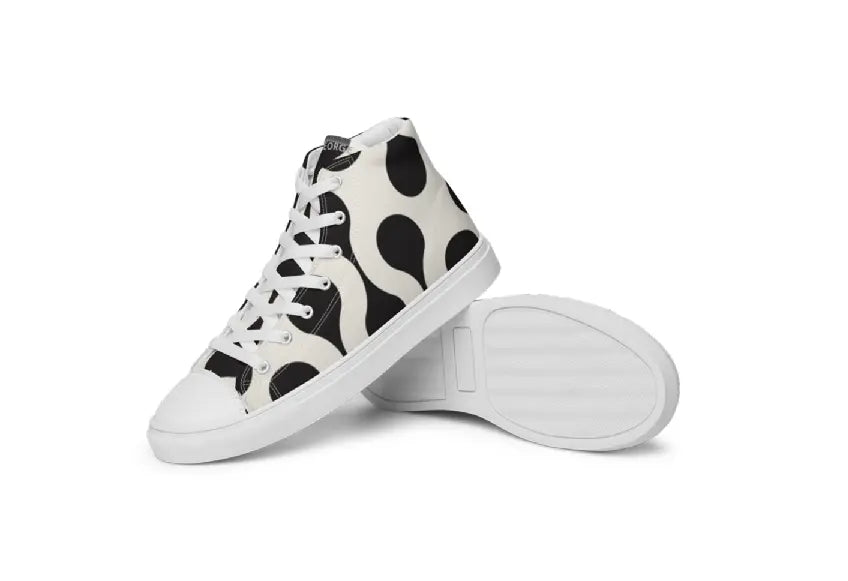 Women’s High Top Canvas Shoes - Blackdrop Ben George