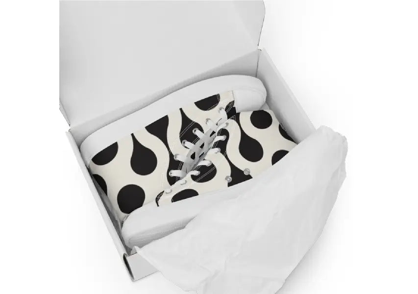 Women’s High Top Canvas Shoes - Blackdrop Ben George