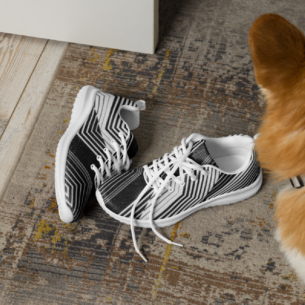 Women’s athletic shoes - Black Psychedelic