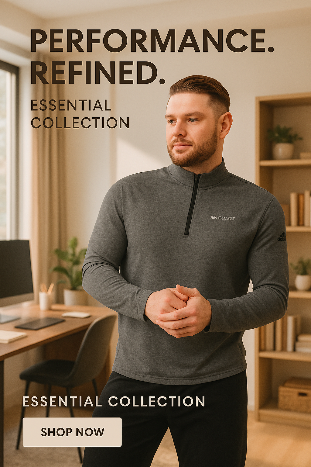 Ben George / Adidas Quarter zip pullover